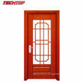 Tpw-106 Single Leaf Apartment Wood Entry Door with Frosted Glass